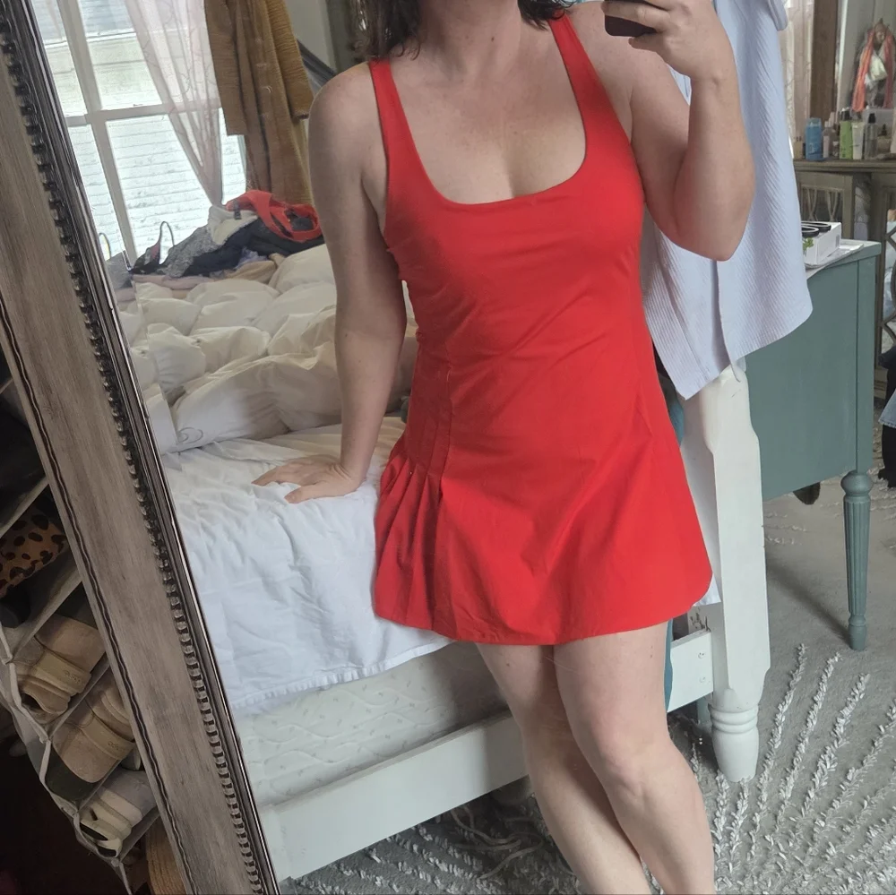 Calia Golf Tennis Dress In Fresh Red - Picture 9 of 9